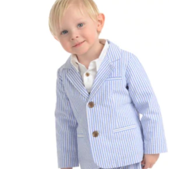 Pippa & Julie Other - Infant Seersucker Jacket- Size 0-3 Months NWT
